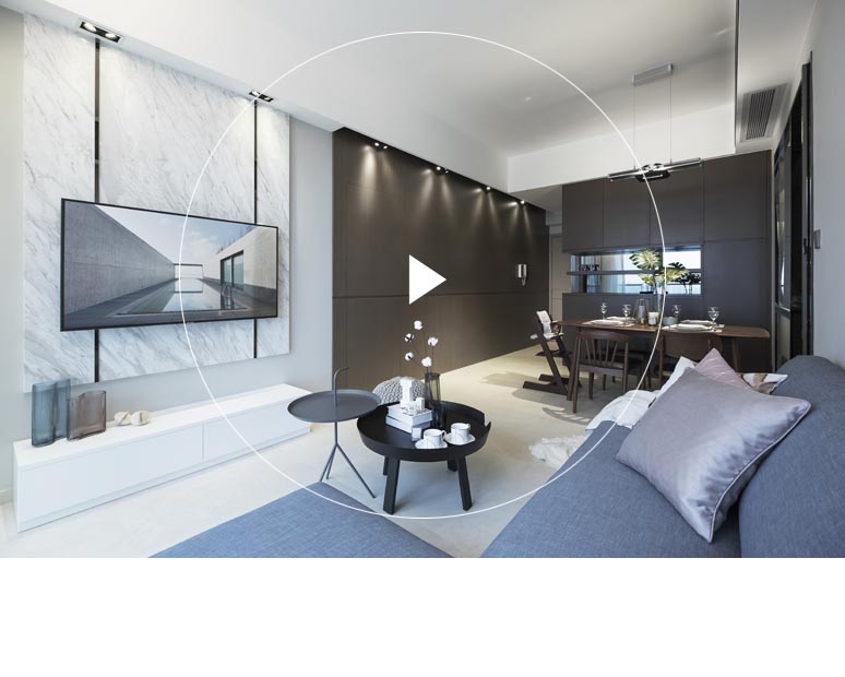The Latitude's Dining and Living Room Interior Design