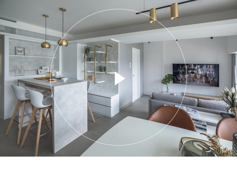 Tierra Verde's Dining and Living Room Interior Design